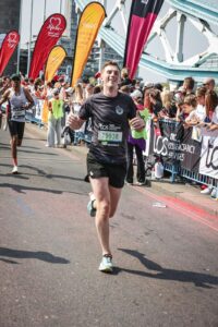 Business Advisor Jamie Hannaway running in the London Marathon 2025